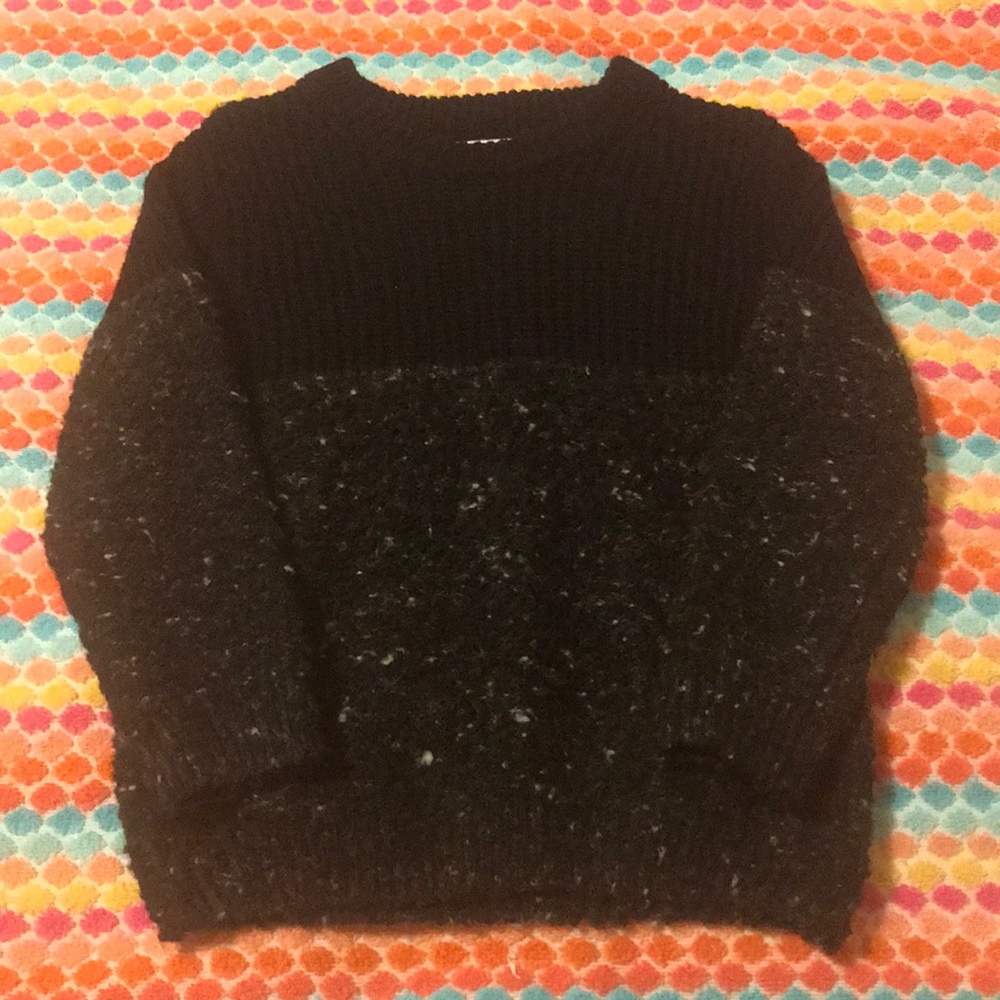 Black 2 tone Zara sweater